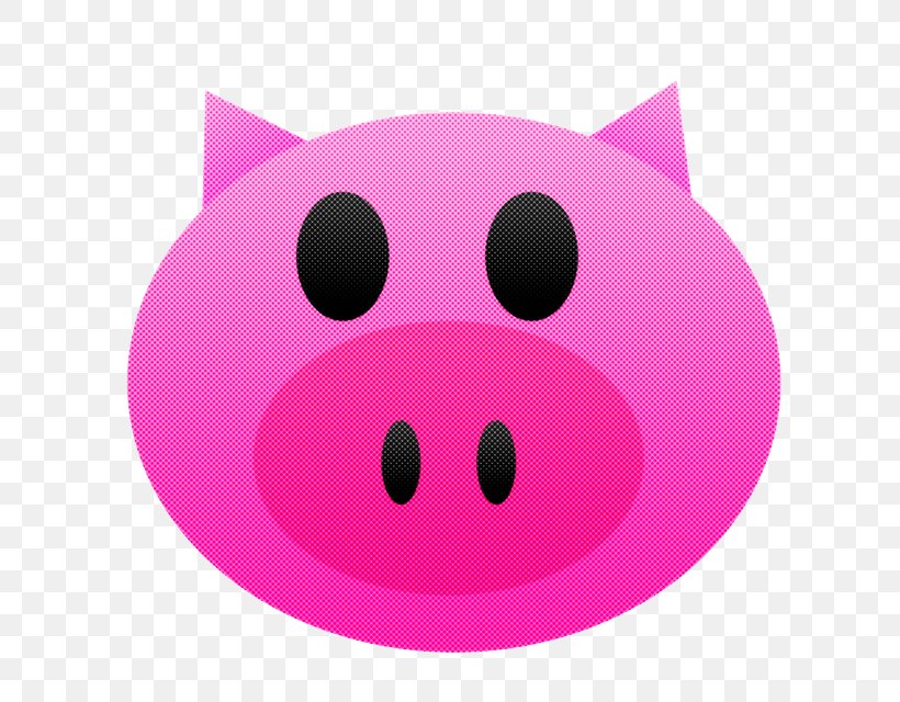 Pig Emoji, PNG, 640x640px, Domestic Pig, Decal, Emoji, Gift, Magenta Download Free