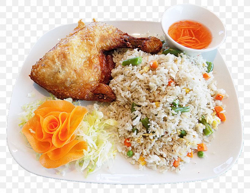 Thai Cuisine Hainanese Chicken Rice Asian Cuisine Fried Rice Fried Chicken, PNG, 900x697px, Thai Cuisine, Asian Cuisine, Asian Food, Chinese Food, Cooked Rice Download Free