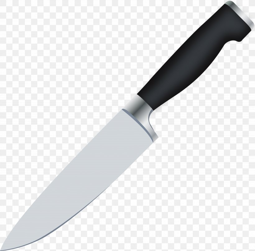 Chef's Knife Fork Clip Art, PNG, 5672x5573px, Knife, Blade, Bowie Knife, Cold Weapon, Dagger Download Free