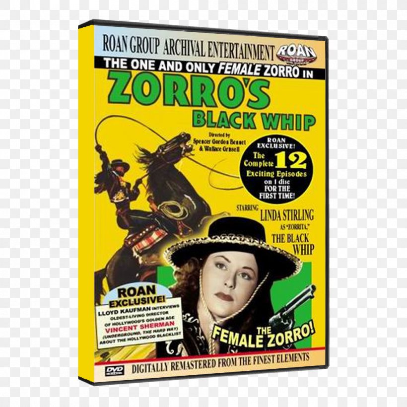 Linda Stirling The Mask Of Zorro Zorro's Black Whip Zorro's Fighting Legion, PNG, 1000x1000px, Mask Of Zorro, Action Film, Adventure Film, Advertising, Dvd Download Free
