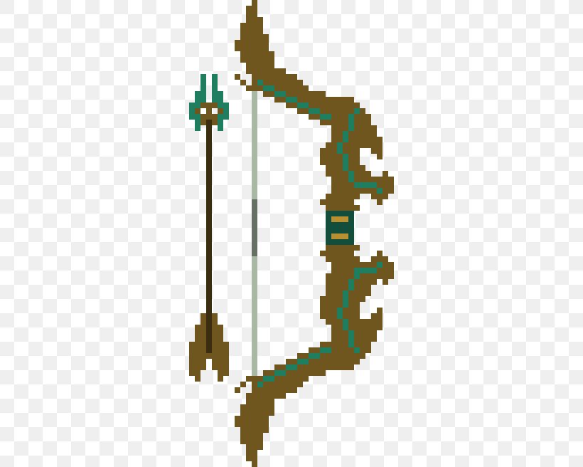 Bow And Arrow Pixel Art, PNG, 288x656px, Bow And Arrow, Archery, Area, Bow, Diagram Download Free