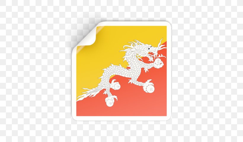 Flag Of Bhutan National Symbols Of Bhutan National Flag, PNG, 640x480px, Bhutan, Druk, Fictional Character, Flag, Flag Of Antigua And Barbuda Download Free