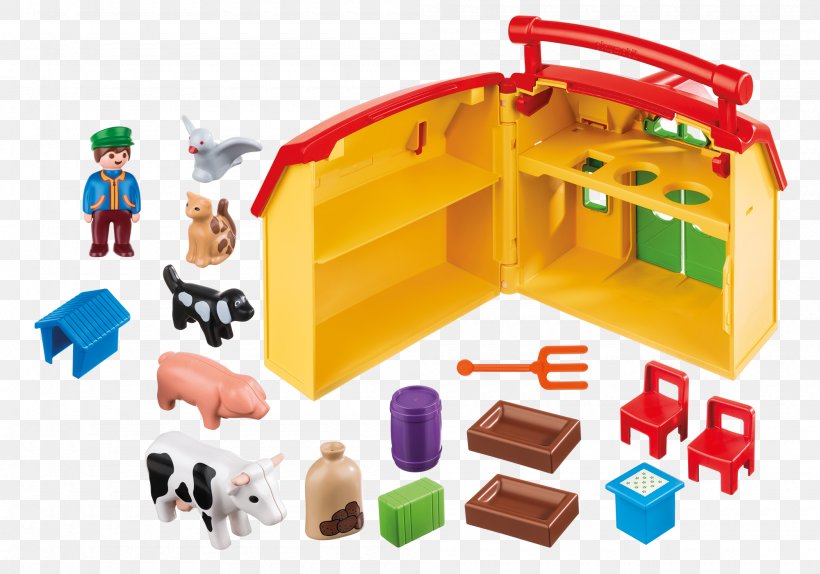 Playmobil My Take Along Farm 6962 Playmobil 6778 1.2.3 Take Along Farm Barn Playmobil 5047 1.2.3 Safari Set, PNG, 2000x1400px, Playmobil, Bauernhof, Lego, Plastic, Play Download Free