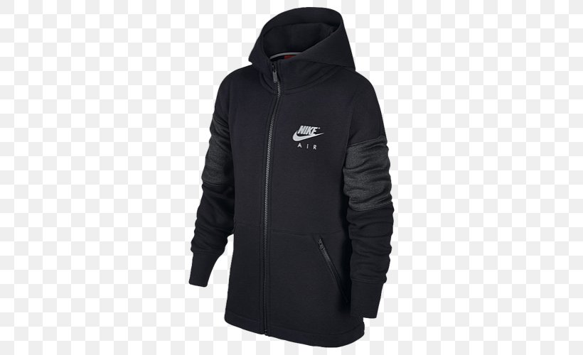 Hoodie Nike Jacket Sweater Sportswear, PNG, 500x500px, Hoodie, Active Shirt, Black, Casual Wear, Clothing Download Free