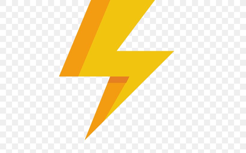 Lightning Download Icon Design Icon, PNG, 512x512px, Lightning, Electricity, Icon Design, Lightning Strike, Orange Download Free