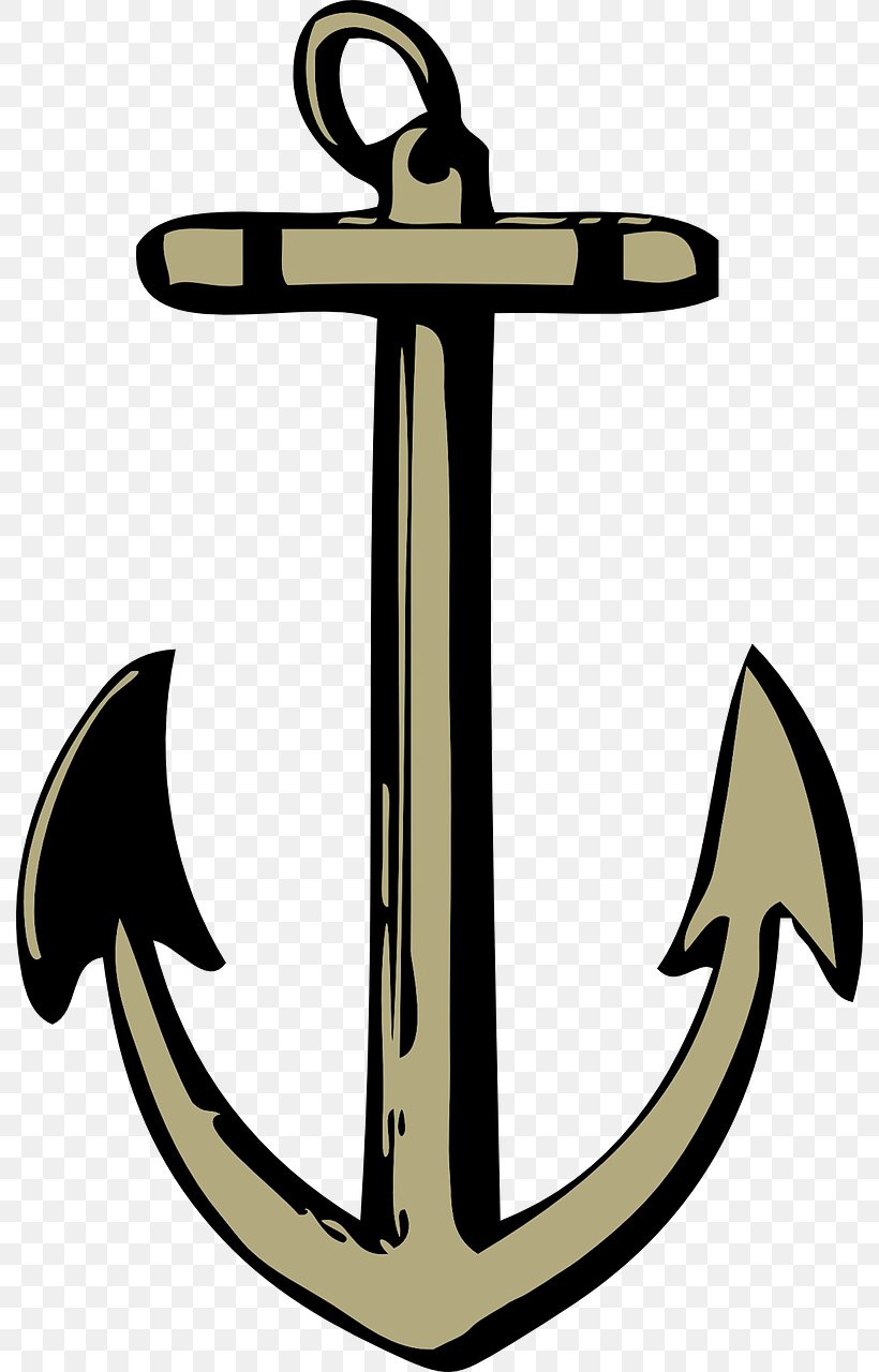 anchor with chain drawing