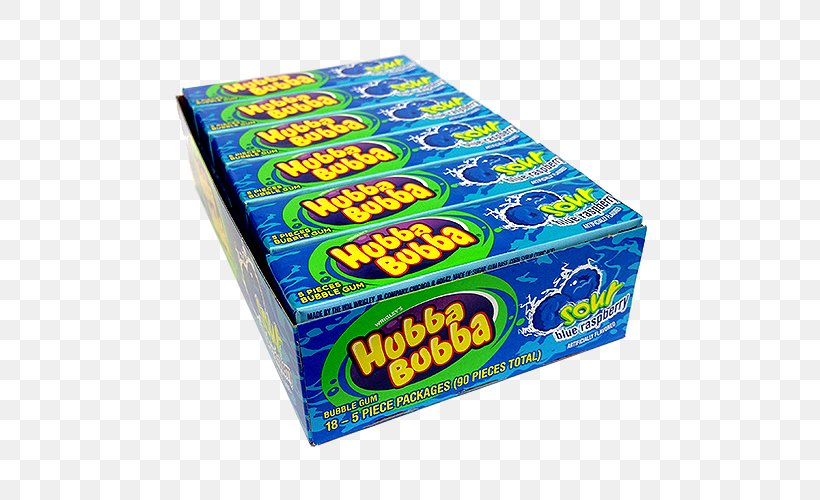 Chewing Gum Hubba Bubba Gum Sour Blue Raspberry Blue Raspberry Flavor Bubble Tape, PNG, 500x500px, Chewing Gum, Big League Chew, Blue Raspberry Flavor, Bubble Gum, Bubble Tape Download Free
