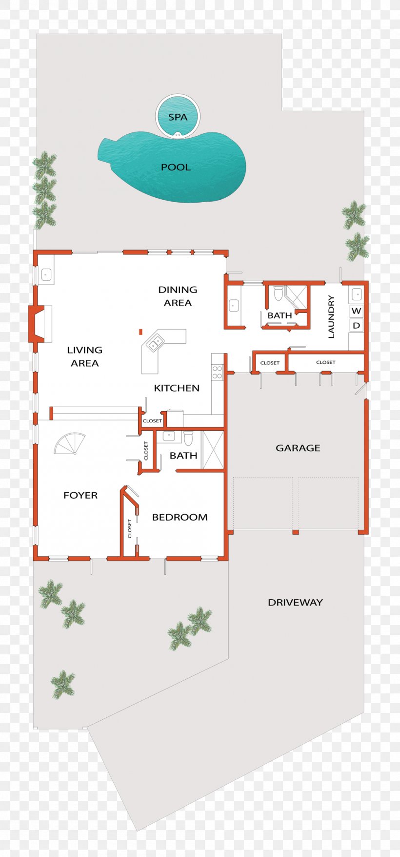 Courtyard House Floor Plan Log Cabin House Plan, PNG, 1000x2141px, House, Architect, Architecture, Atrium, Brand Download Free