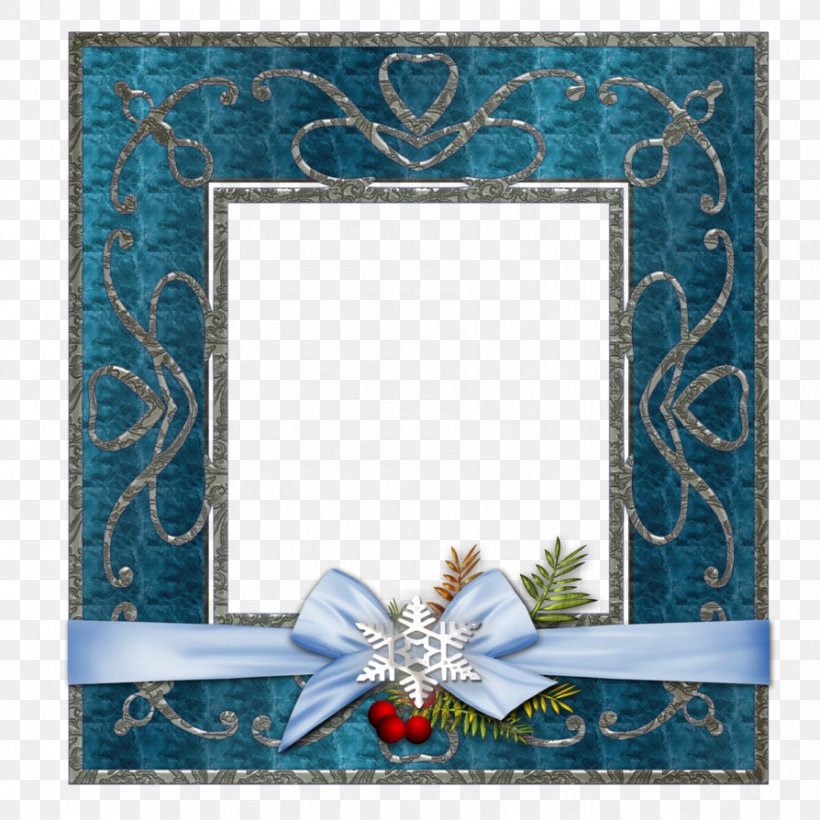 Picture Frames Christmas Photography, PNG, 894x894px, Picture Frames, Blue, Border, Christmas, Christmas Ornament Download Free