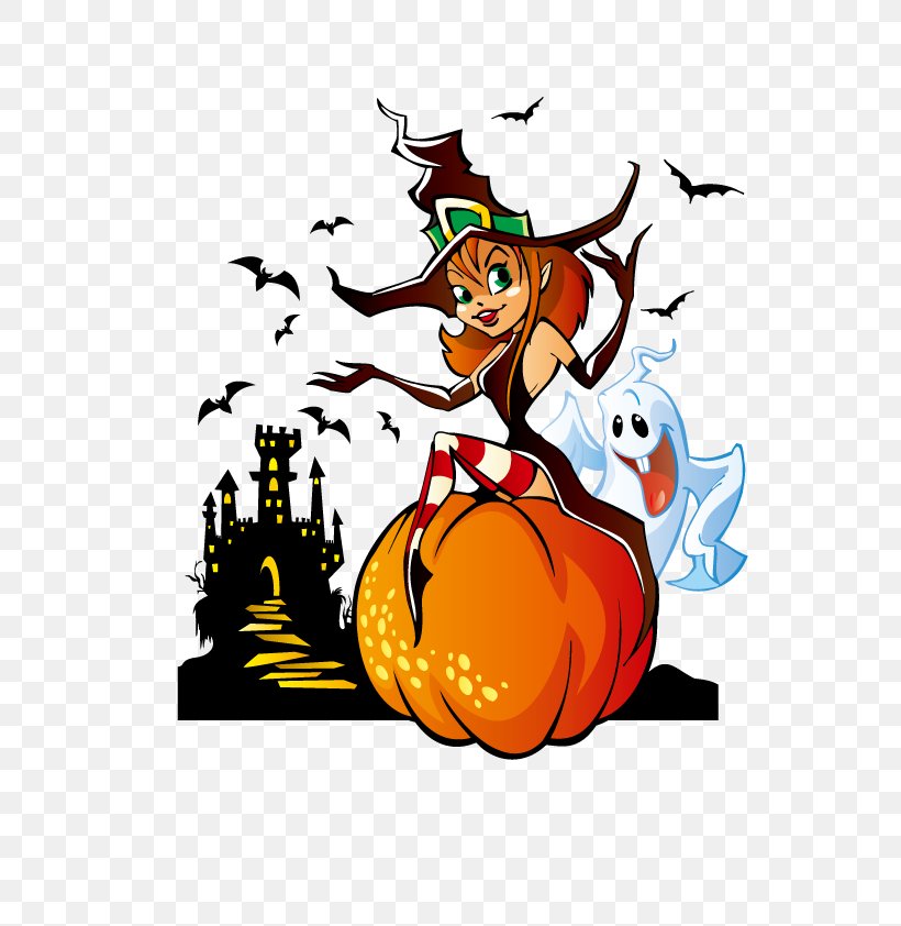 Witchcraft Halloween Ghost Clip Art, PNG, 595x842px, Witchcraft, Art, Cartoon, Fictional Character, Ghost Download Free
