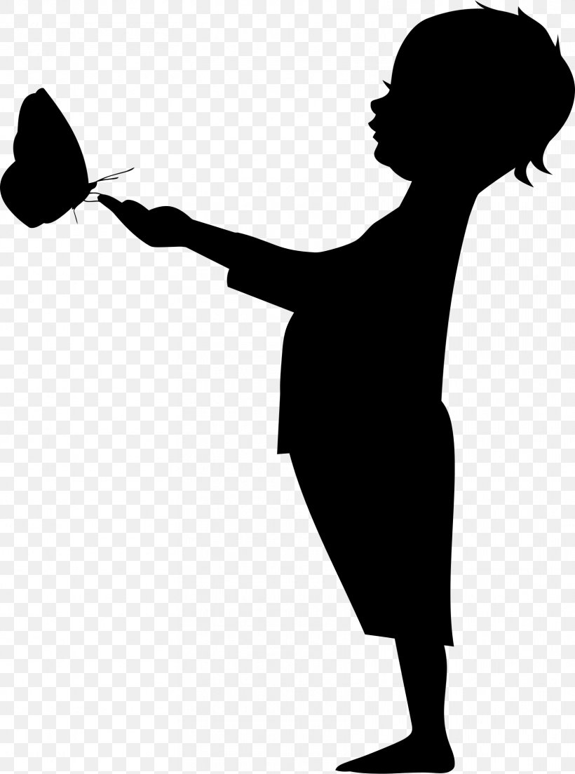 Silhouette Child Clip Art, PNG, 1664x2242px, Silhouette, Arm, Black And White, Child, Drawing Download Free