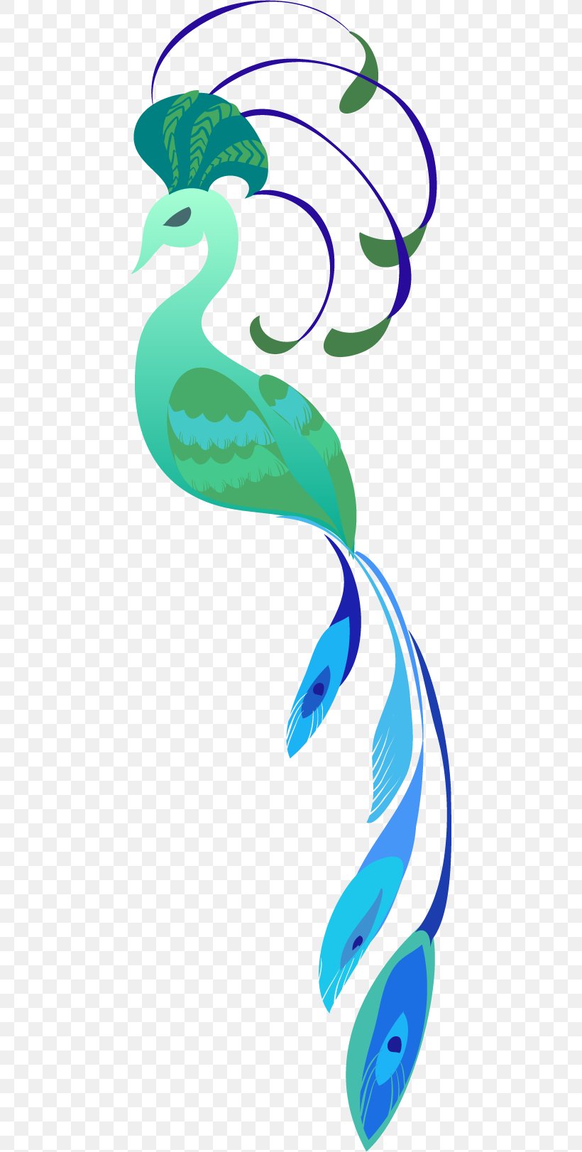 Fenghuang Clip Art, PNG, 452x1623px, Fenghuang, Aqua, Area, Bird, Cartoon Download Free