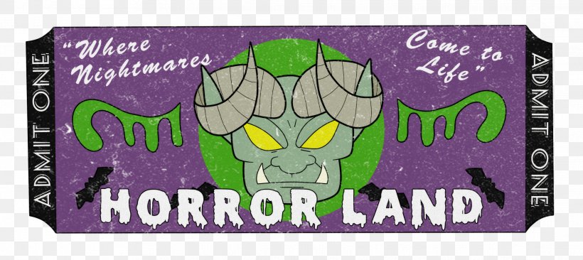 One Day At HorrorLand Goosebumps HorrorLand Ticket, PNG, 2229x996px, Goosebumps Horrorland, Amusement Park, Area, Art, Banner Download Free