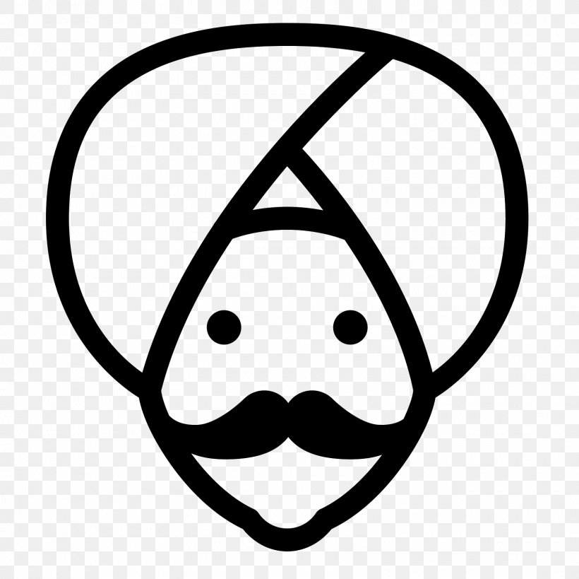 Sikhism Dastar Khanda Turban, PNG, 1600x1600px, Sikh, Area, Black And White, Dastar, Ethnic Group Download Free