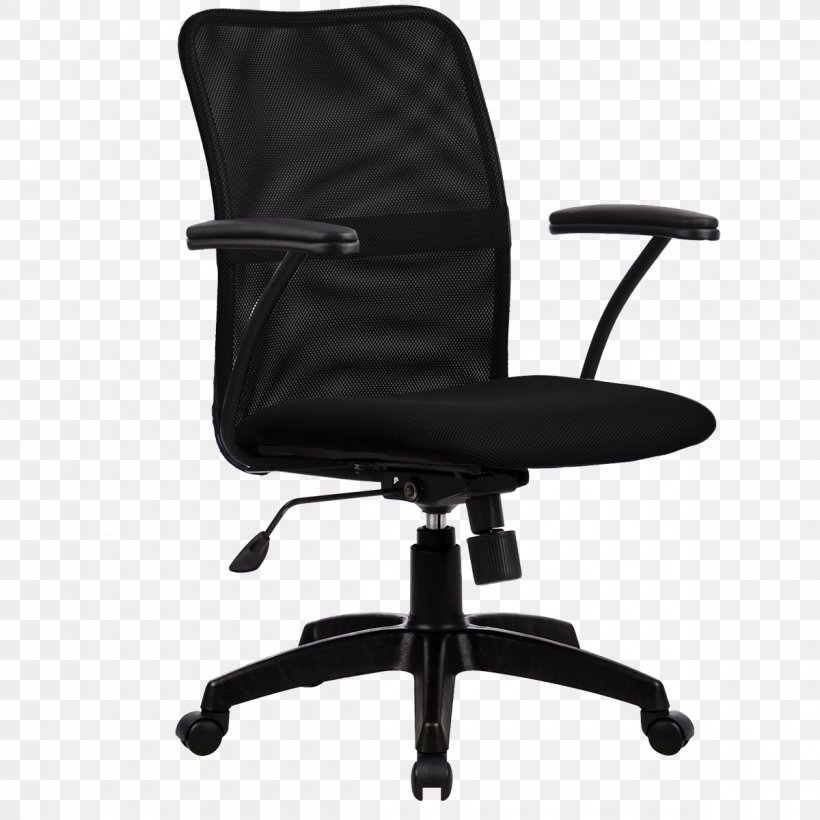 Office & Desk Chairs Swivel Chair Bonded Leather, PNG, 1200x1200px, Office Desk Chairs, Armrest, Black, Bonded Leather, Chair Download Free