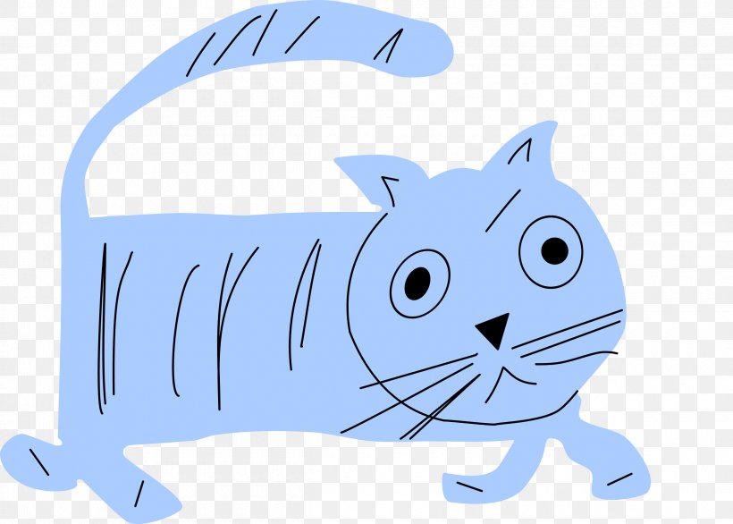 Whiskers Kitten Clip Art, PNG, 2400x1716px, Whiskers, Blue, Carnivoran, Cartoon, Cat Download Free