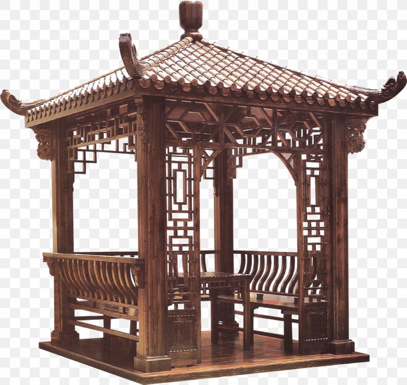 Wood Gazebo Garden Chinese Pavilion, PNG, 1024x969px, Wood, Architecture, Balcony, Building Design, Chinese Pavilion Download Free