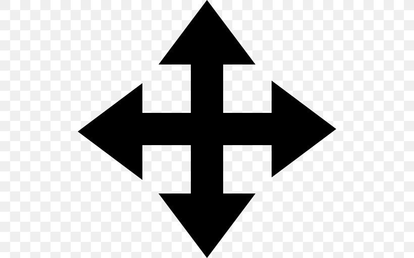 Symbol Arrow Pointer, PNG, 512x512px, Symbol, Animation, Area, Black And White, Cursor Download Free