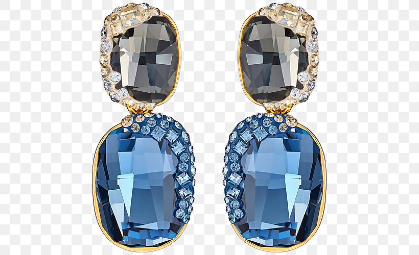 Earring Swarovski AG Jewellery Gemstone, PNG, 600x500px, Earring, Blue, Bracelet, Clothing, Crystal Download Free