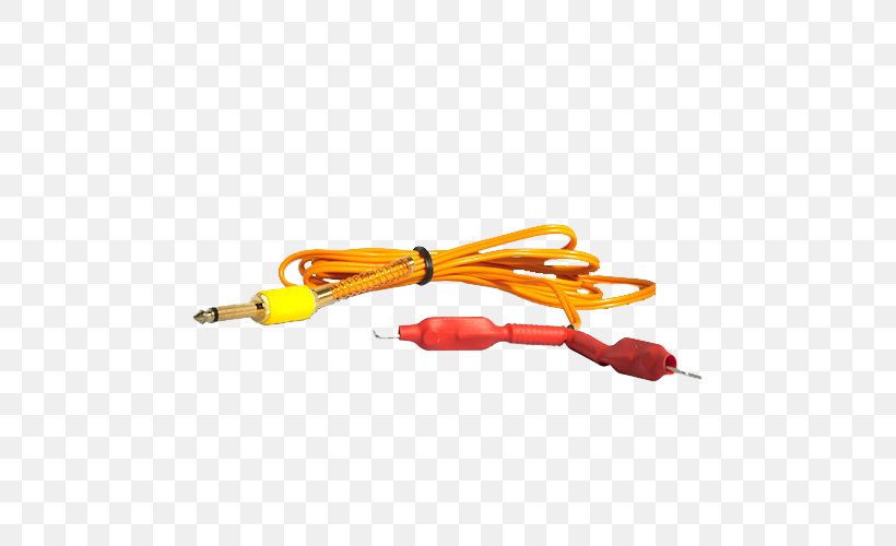 Electrical Cable Yellow Ott Lite Workstation, PNG, 500x500px, Electrical Cable, Cable, Electronics Accessory, Floor, Orange Download Free