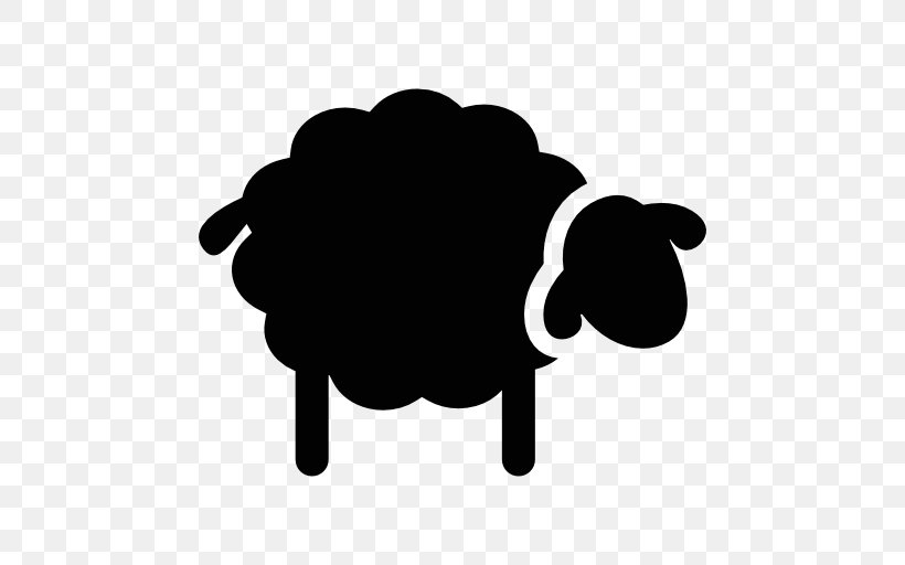 Dorset Horn Silhouette Black Sheep, PNG, 512x512px, Dorset Horn, Black, Black And White, Black Sheep, Drawing Download Free