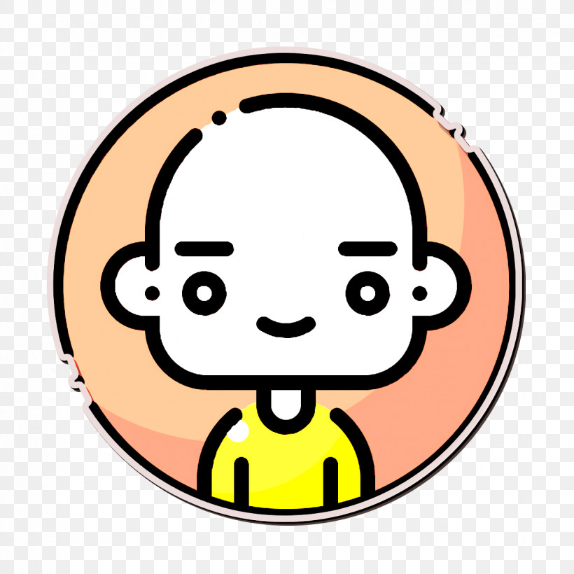 Man Icon Bald Icon Avatars Icon, PNG, 1236x1236px, Man Icon, Avatars Icon, Bald Icon, Cartoon, Cheek Download Free