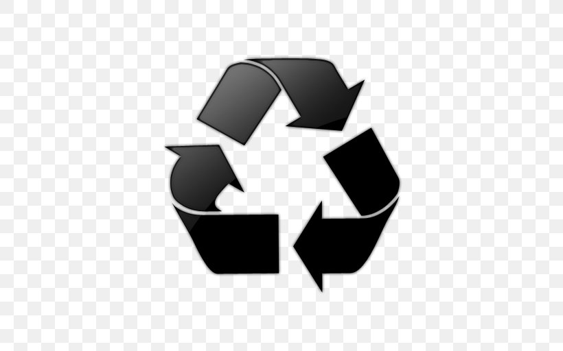 Recycling Symbol Rubbish Bins & Waste Paper Baskets, PNG, 512x512px, Recycling Symbol, Black And White, Brand, Logo, Recycling Download Free