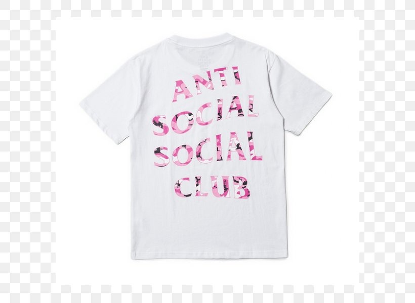 T-shirt Anti Social Social Club Streetwear Taobao Military Camouflage, PNG, 600x600px, Tshirt, Anti Social Social Club, Bathing Ape, Brand, Clothing Download Free