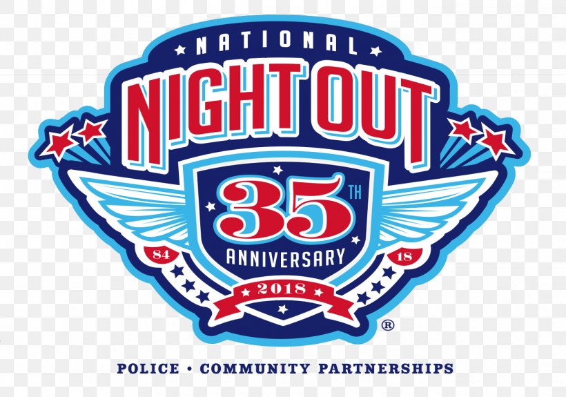 2018 National Night Out Logo Police Clip Art Crime, PNG, 1396x980px, 2018, 2018 National Night Out, Area, Brand, Crime Download Free