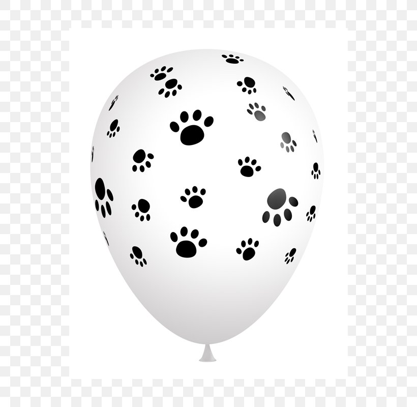 Balloon Dog Paw Printing Paper, PNG, 800x800px, Balloon, Bag, Birthday, Black And White, Cat Download Free
