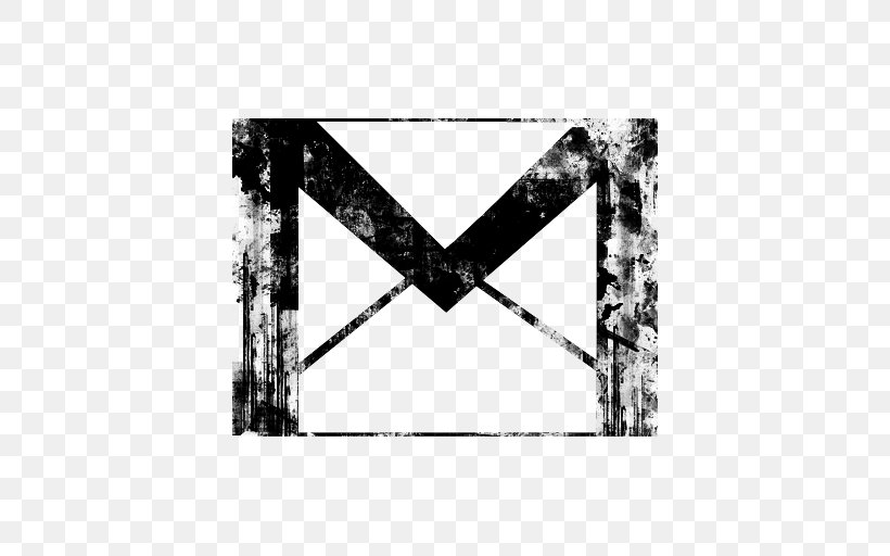 Gmail Email Logo, PNG, 512x512px, Gmail, Black, Black And White, Email, Google Buzz Download Free