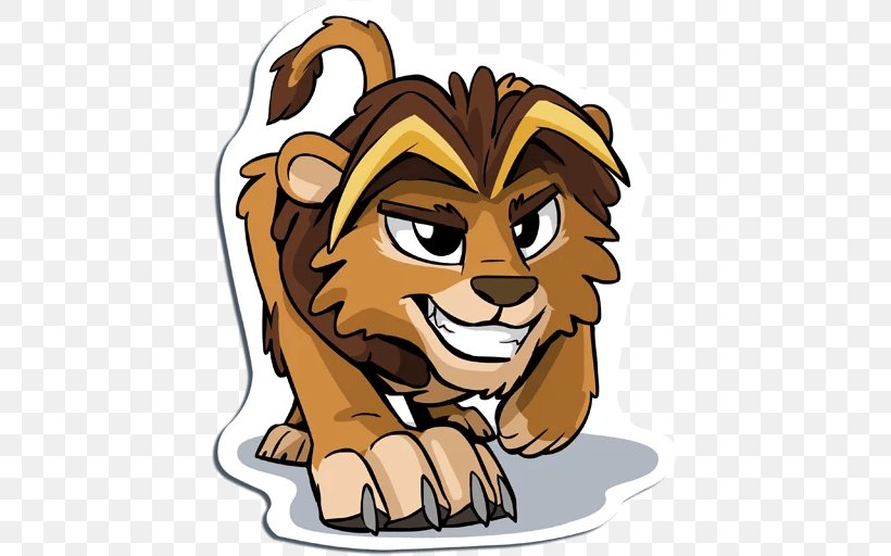 Lion Tiger Cat Content Clip Art, PNG, 512x512px, Lion, Big Cats, Carnivoran, Cartoon, Cat Download Free