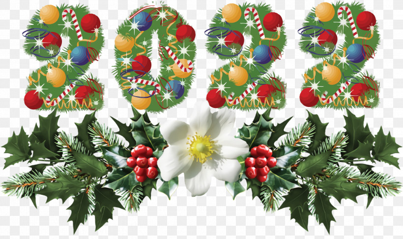 2022 Happy New Year 2022 New Year 2022, PNG, 2999x1784px, Christmas Day, Bauble, Christmas Ornament M, Christmas Tree, Conifers Download Free