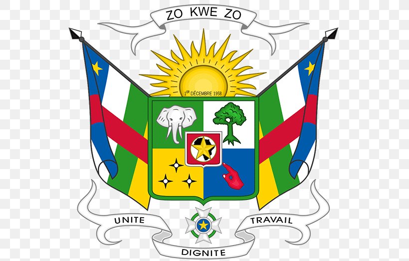 Coat Of Arms Of The Central African Republic Prefectures Of The Central African Republic Flag Of The Central African Republic Outline Of The Central African Republic, PNG, 551x525px, Coat Of Arms, Africa, Area, Artwork, Ball Download Free