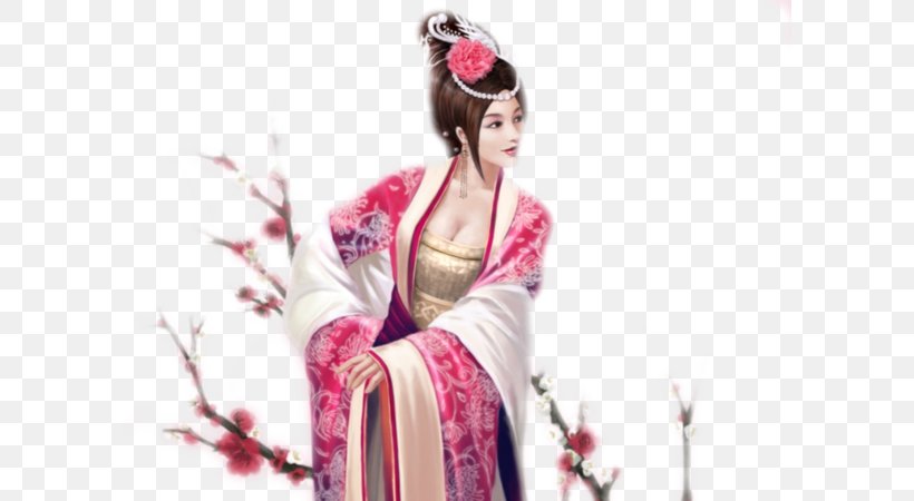 Geisha Japan Painting Cross-stitch Wallpaper, PNG, 600x450px, Watercolor, Cartoon, Flower, Frame, Heart Download Free