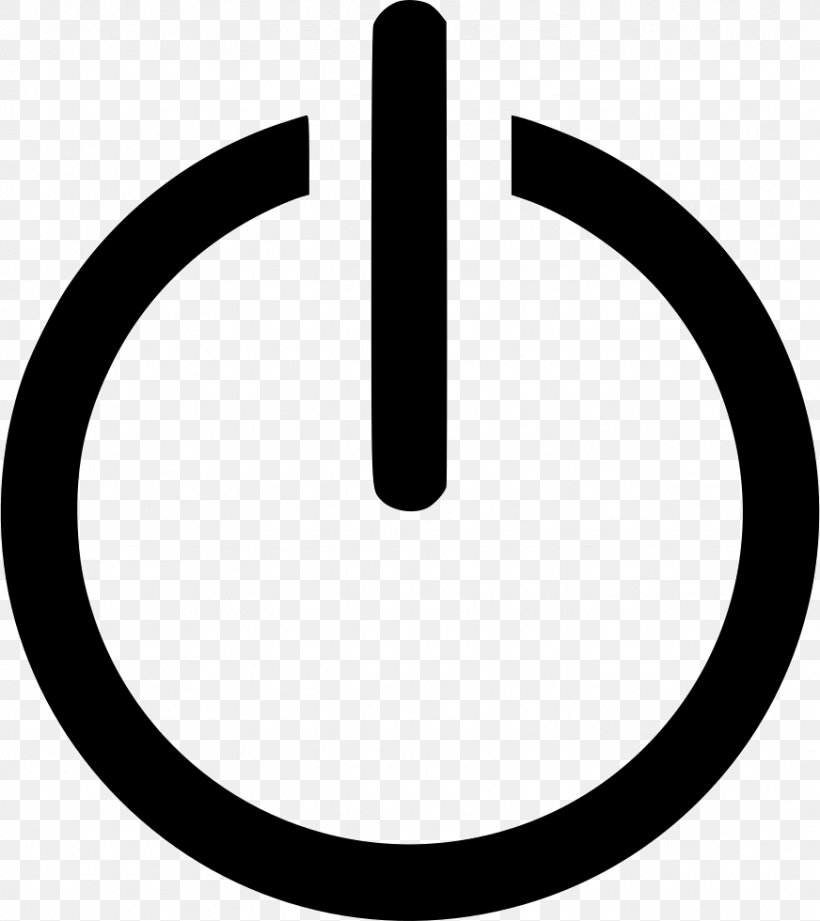 Power Symbol Clip Art, PNG, 872x980px, Power Symbol, Abmeldung, Black And White, Button, Electric Power Download Free