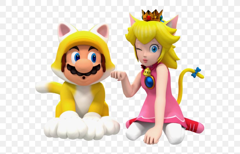 Princess Peach Syobon Action Super Mario 3D World Super Mario World Luigi, PNG, 655x525px, Princess Peach, Action Figure, Cat, Doll, Fictional Character Download Free