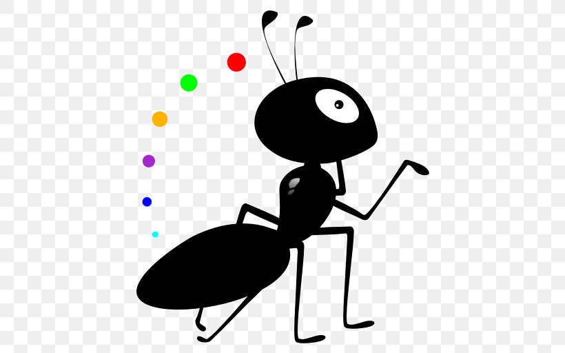 Ant Insect Cartoon, PNG, 512x512px, Ant, Artwork, Black And White, Cartoon, Child Download Free