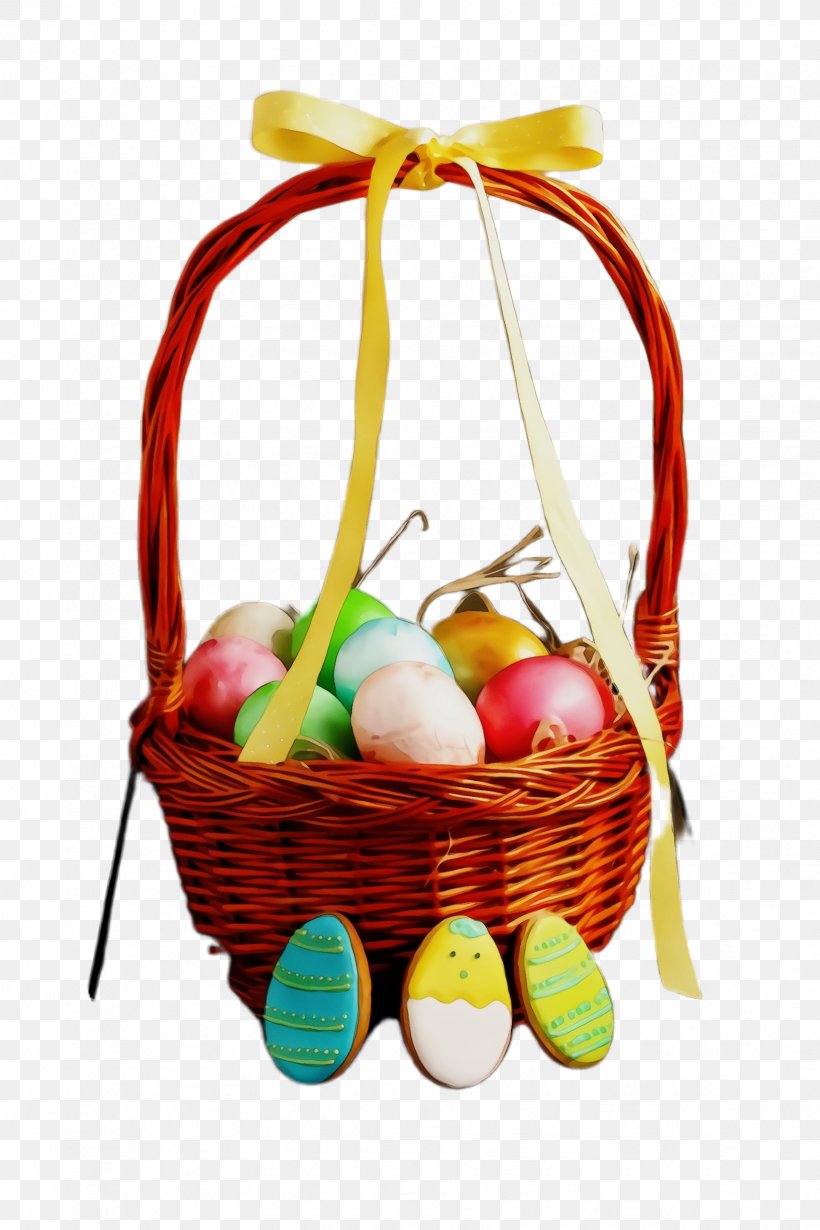 Basket Hamper Gift Basket Present Easter, PNG, 1632x2448px, Watercolor, Basket, Easter, Gift Basket, Hamper Download Free