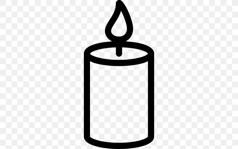 candle clipart free black and white