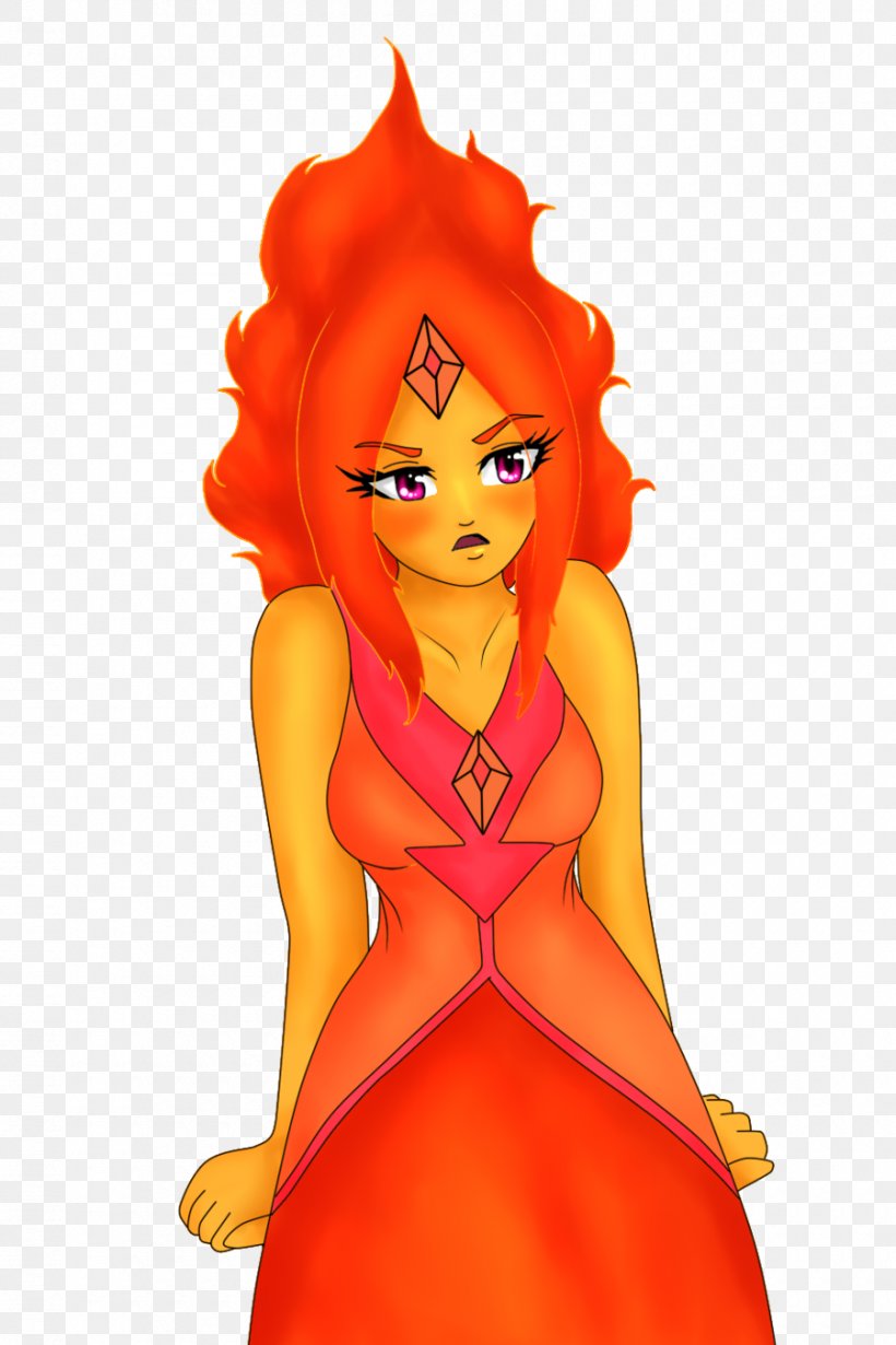 Flame Princess Princess Bubblegum Female Character Art, PNG, 900x1350px, Flame Princess, Adventure Time, Art, Brown Hair, Cartoon Download Free