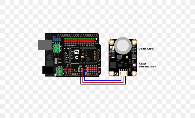 Arduino Sensor Analog Signal Carbon Dioxide Voltage, PNG, 500x500px, Arduino, Analog Signal, Carbon Dioxide, Carbon Dioxide Sensor, Circuit Component Download Free