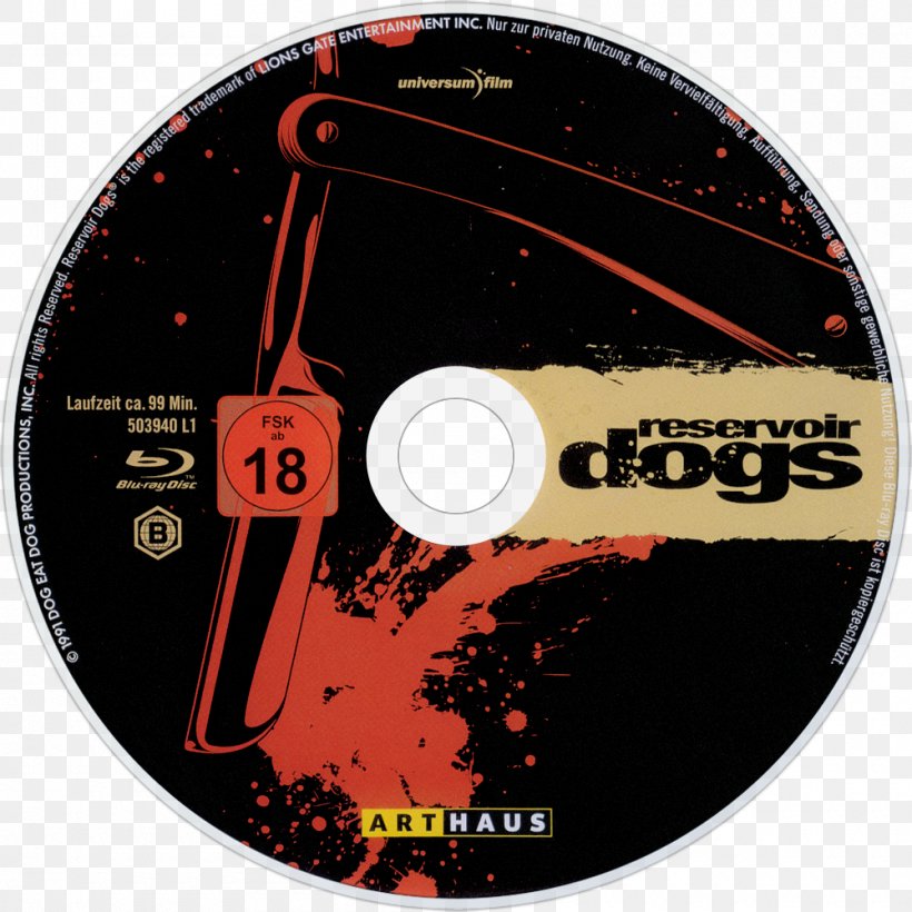 DVD STXE6FIN GR EUR Reservoir Dogs, PNG, 1000x1000px, Dvd, Brand, Compact Disc, Label, Reservoir Dogs Download Free