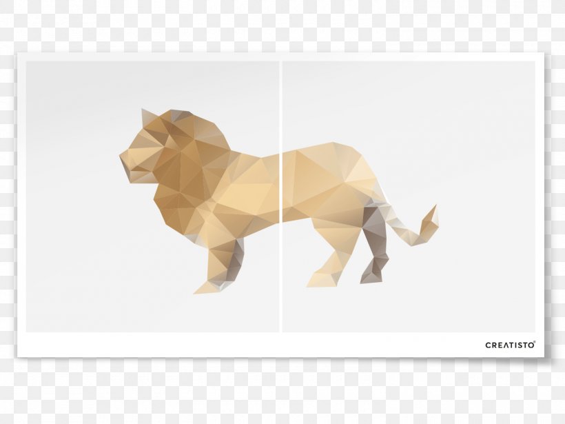 Lion Polygon Paper Origami Triangle, PNG, 1500x1125px, Lion, Big Cats, Carnivoran, Carnivores, Cat Like Mammal Download Free