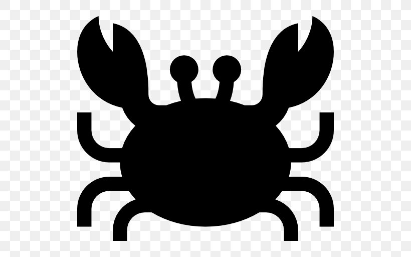 Crab Lobster, PNG, 512x512px, Crab, Animal, Artwork, Black, Black And White Download Free