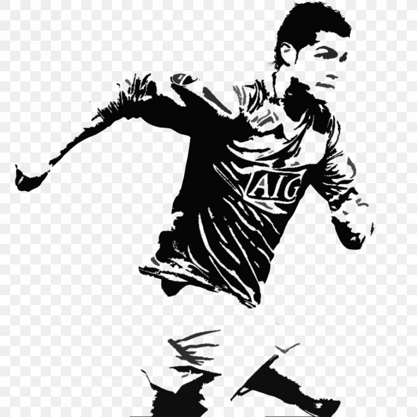 Manchester United F.C. Wall Decal Sticker Stencil, PNG, 890x890px, Manchester United Fc, Art, Black And White, Cristiano Ronaldo, Decal Download Free