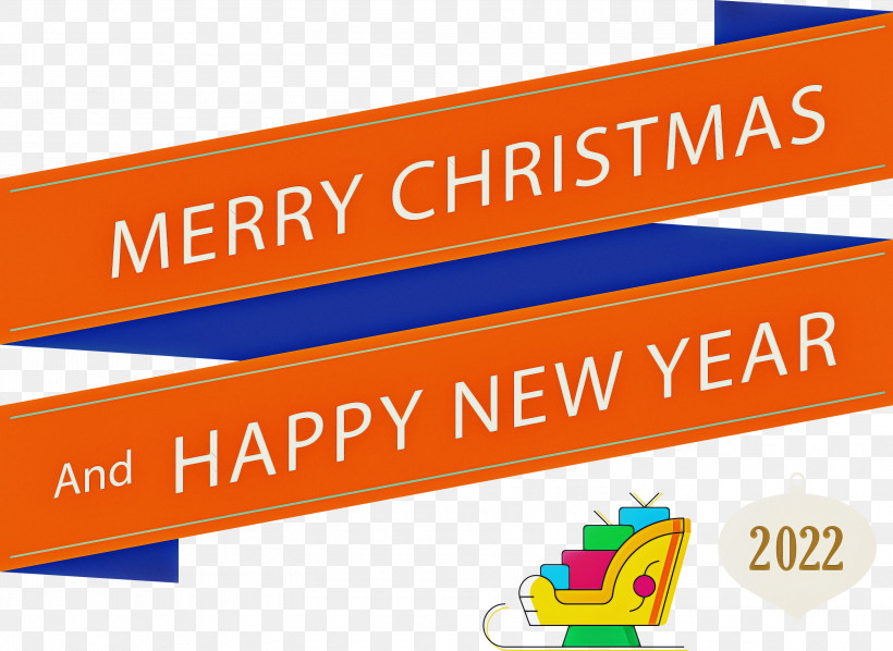 Merr Christmas Happy New Year 2022, PNG, 3000x2188px, Happy New Year, Banner, Geometry, Line, Logo Download Free