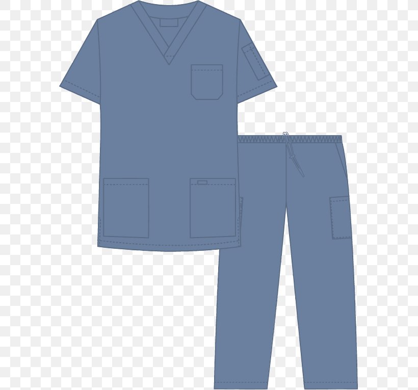 T-shirt Scrubs Sleeve Clothing Uniform, PNG, 587x765px, Tshirt, Blue, Clothing, Drawstring, Electric Blue Download Free