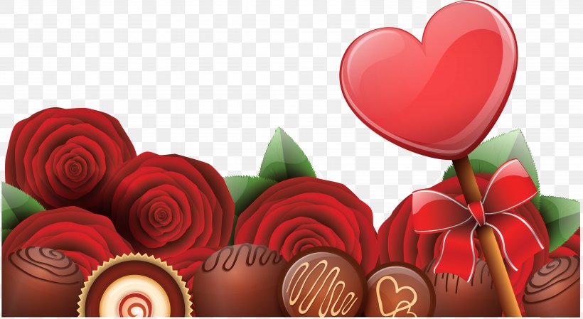 Valentine's Day Download, PNG, 6718x3684px, Valentine S Day, Flower, Heart, Illustrator, Love Download Free