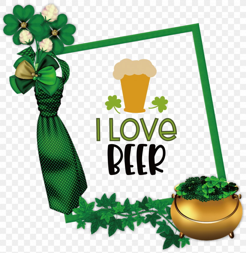 I Love Beer Saint Patrick Patricks Day, PNG, 2913x3000px, I Love Beer, Cartoon, Holiday, Irish People, March 17 Download Free